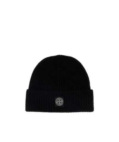 STONE ISLAND RIBBED KNIT HAT