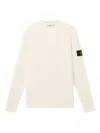 Stone Island Buttoned-patch Knitted Sweater In Gold