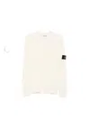 Stone Island Buttoned-patch Knitted Sweater In Neutral