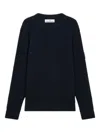 Stone Island Ribbed-knit Virgin Wool Sweater With Signature Patch In Black