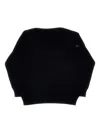 Stone Island Ribbed Sweater In Black