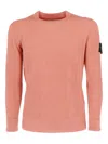 Stone Island Ribbed Sweater In Pink