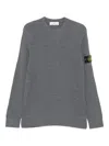 Stone Island Ribbed Sweater With Application In Animal Print