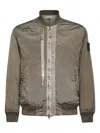 Stone Island Green Iridescent Nylon Metal Bomber Jacket In Green