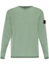 Stone Island Ribbed Virgin-wool Jumper In Green