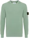 Stone Island Ribbed Virgin-wool Jumper In Green