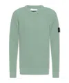 Stone Island Ribbed Virgin-wool Jumper In Green
