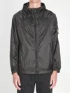 Stone Island Light Hooded Jacket Coats Grey In Gray