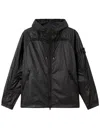 Stone Island Ripstop Light Ht Nylon Jacket Mann Lead Grey In Black