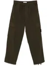 Stone Island Ripstop Trousers In Green