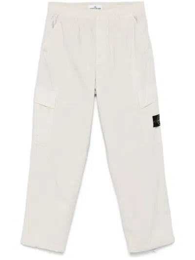 Stone Island Ripstop Trousers In White