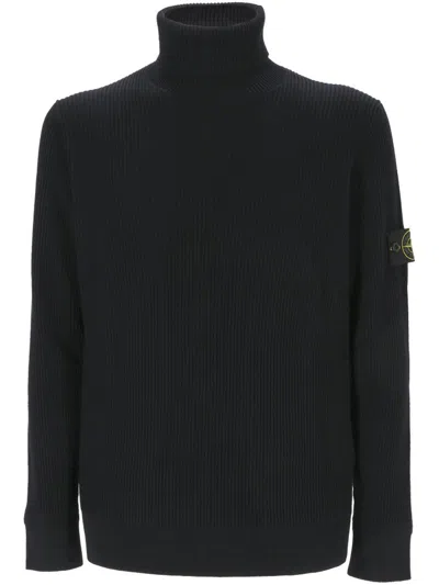 STONE ISLAND STONE ISLAND LOGO PATCH ROLL NECK JUMPER