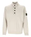 Stone Island Pullover Mit Kompass-patch In White