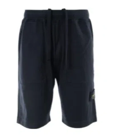 Stone Island Rope Shorts In Blue