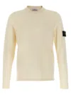 Stone Island Cotton Blend Sweater In Avorio