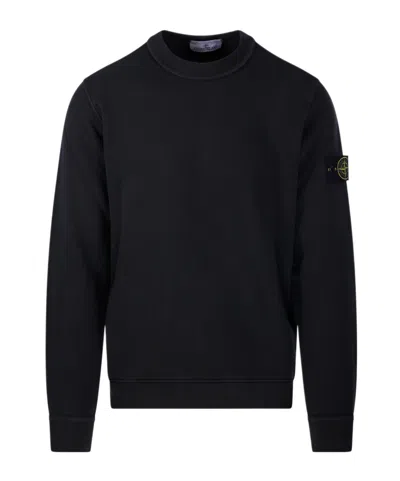STONE ISLAND STONE ISLAND LOGO PATCH CREWNECK SWEATSHIRT