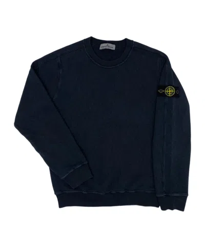 Stone Island Round-neck Sweater In Blue