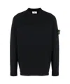 Stone Island Round Neck Sweater In Blue