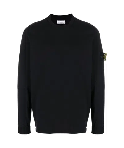 STONE ISLAND STONE ISLAND LOGO PATCH CREWNECK JUMPER