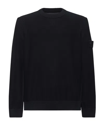 STONE ISLAND STONE ISLAND COMPASS-BADGE KNITTED JUMPER