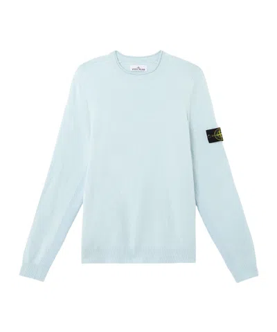 Stone Island Round Neck Sweater In Blue