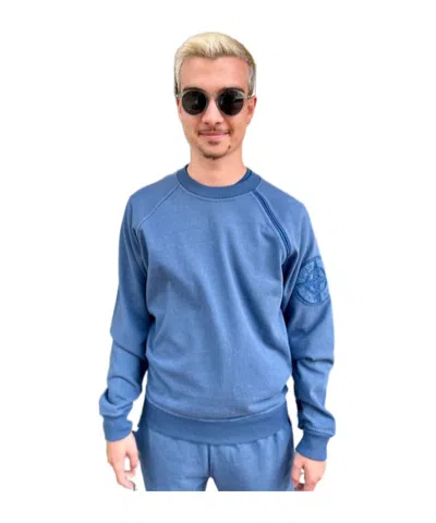 Stone Island Round-neck Sweater In Blue