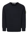 Stone Island Round-neck Sweater In Blue