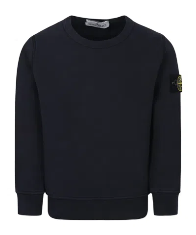 Stone Island Round-neck Sweater In Blue