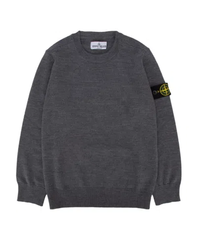 Stone Island Round Neck Sweater In Gray