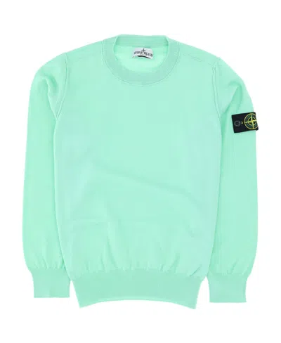 Stone Island Round Neck Sweater In Green