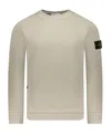 Stone Island Wool-blend Crew-neck Sweater In Nude