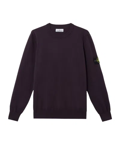 Stone Island Round-neck Sweater In Red