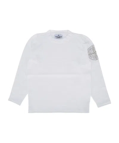 Stone Island Round Neck T-shirt In White