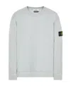 Stone Island Round-necked Logo Sweater In Gray