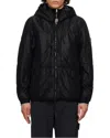 Stone Island Black Run-proof Nylon Mesh-tc Reversible Jacket In Black
