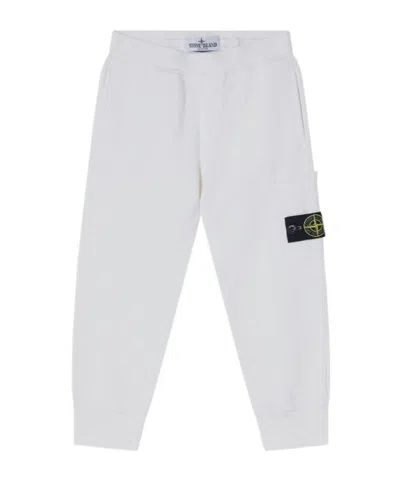 Stone Island Kids' Running Pants In White