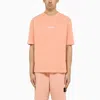 Stone Island Logo-print T-shirt In Orange