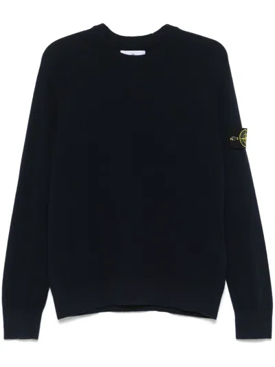 Stone Island Rws Geelong-wool Sweater In Blue