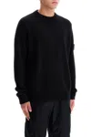 Stone Island 6100032 Organic Cotton Diagonal Fleece 'old' Effect In Black