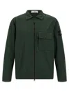 Stone Island Mens Juniper Classic-collar Logo-patch Cotton Jacket Xl In Green