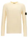 Stone Island Beige Full Rib Rws Wool Sweater In Beige