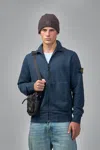 Stone Island Rws Zip-up Cardigan In Burgundy