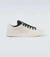 Stone Island Logo-patch Leather Low-top Sneakers In Nude