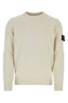 STONE ISLAND SAND WOOL BLEND SWEATER