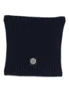 Stone Island Scarfs Blue In Black