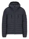 Stone Island Seamless And Anti-drop Hooded Down Jacket Clothing In Black