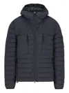 Stone Island Seamless And Anti-drop Hooded Down Jacket Clothing In Blue