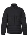 Stone Island Seamless Tunnel Down Jacket In Black