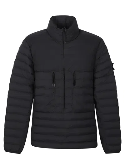 Stone Island Seamless Tunnel Down Jacket In Black