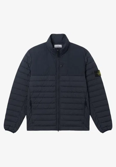 Stone Island Seamless Tunnel Down Jacket In Blue